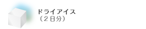 ドライアイス（2日分）
